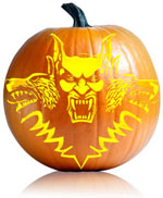Dracula Pumpkin Stencil