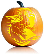 Dragon Jackolantern Template