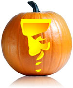 Hannibal Lecter Pumpkin Stencil