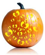 Haunted Eyes Pumpkin Carving Stencil