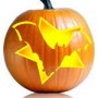 Bat in a Star Pumpkin Stencil