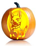 The Bolt Pumpkin Stencil