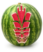 Emperor Tiki Pumpkin Stencil