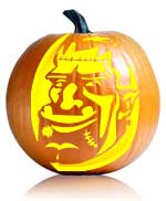 Fun Frankenstein Pumpkin Carving Stencil