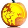 graveyard witch pumpkin carving template graveyard witch pumpkin carving template