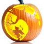 Headless Horseman Pumpkin Stencil
