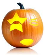 Kiss Paul Pumpkin Stencil