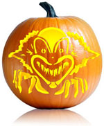 Spooky Clown Pumpkin Carving Pattern - Ultimate Pumpkin Stencils