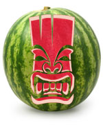 Tall Tiki Pumpkin Stencil