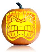 Toothy Tiki Pumpkin Stencil