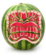 Toothy Tiki Pumpkin Stencil