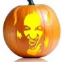 Vampire Girl Pumpkin Carving Stencil