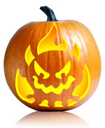 Fire Beast Pumpkin Stencil