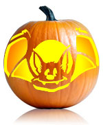 Fruity Bat Pumpkin Pattern