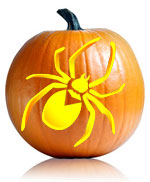 Spider Pumpkin Stencil