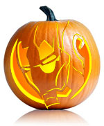 Iron Man Pumpkin Stencil