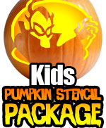 Kids Pumpkin Stencil Package