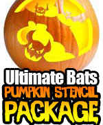 Bat Pumpkin Stencil Package