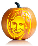 Sue Sylvester Pumpkin Stencil
