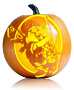 Up Russell Pumpkin Stencil