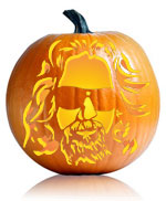 The Dude Pumpkin Stencil