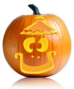 Lampshade Jack Pumpkin Stencil