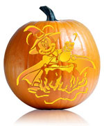 Witch Minnie Pumpkin Pattern