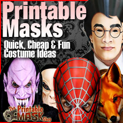printable masks for Halloween