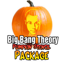 Big Bang Theory Pumpkin Carving Package - Ultimate Pumpkin Stencils