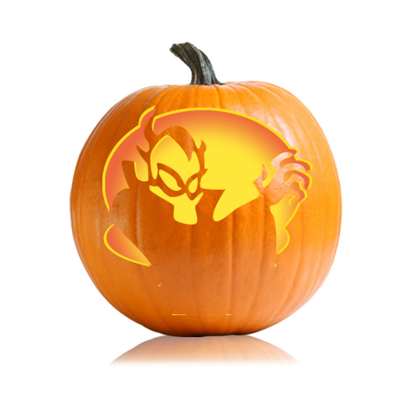 Easy Vampire Pumpkin Carving Stencil
