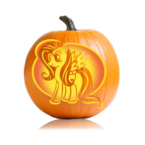 Fluttershy Pumpkin Pattern - Ultimate Pumpkin Stencils