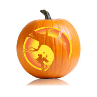 Headless Horseman Pumpkin Carving Stencil - Ultimate Pumpkin Stencils
