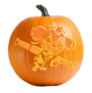 Skye - Paw Patrol Pumpkin Carving Stencil - Ultimate Pumpkin Stencils